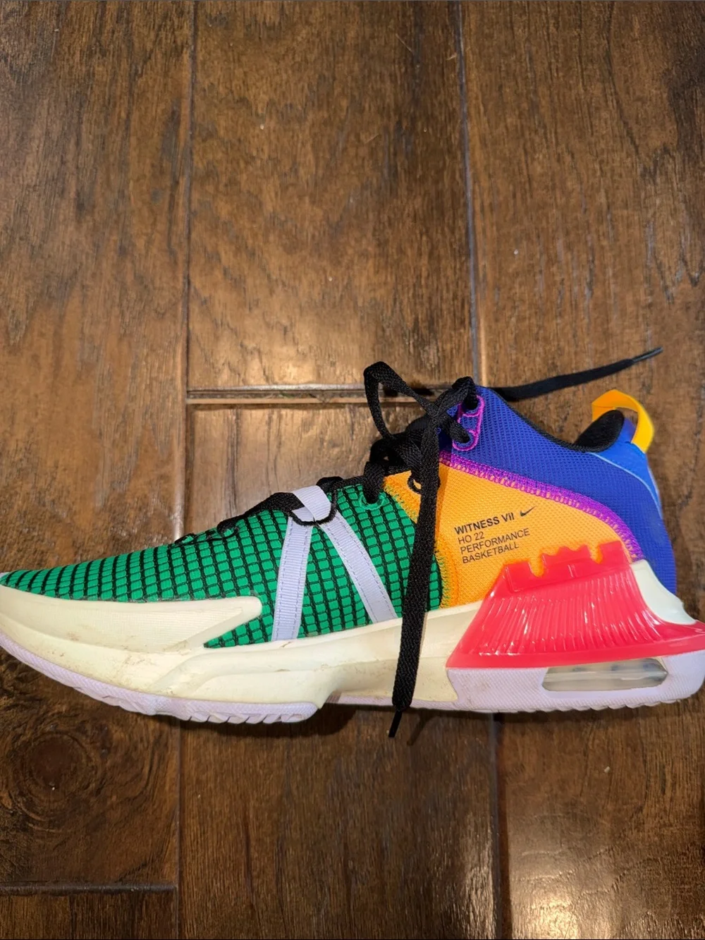 Nike Kids Multicolor Sneakers - Green, Orange & Purple
